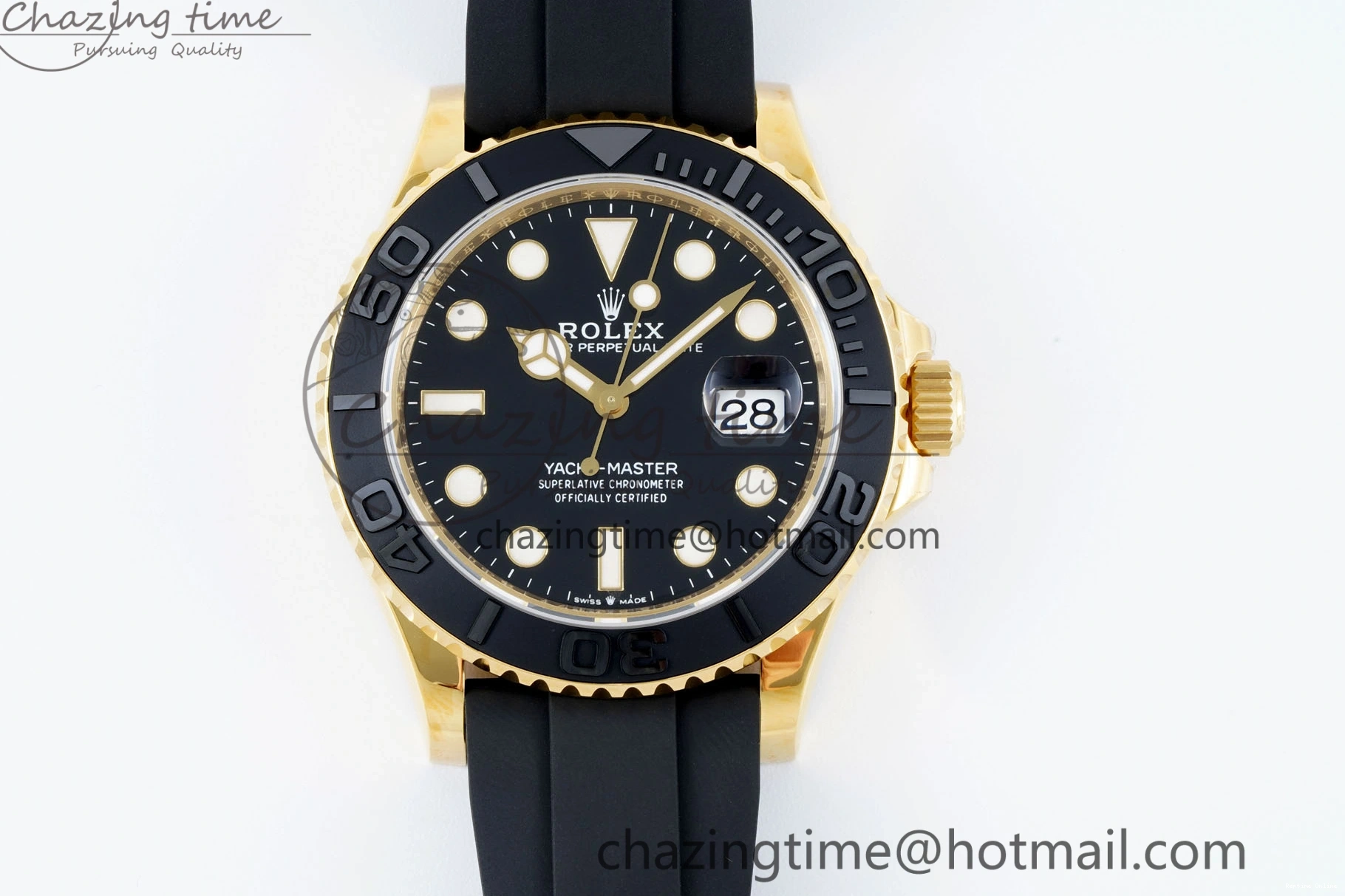 0211 Breathable Yacht-Master 42mm 226658 VSF 1:1 Best Edition 3D Black Ceramic Bezel on Black Rubber Strap VS 2097